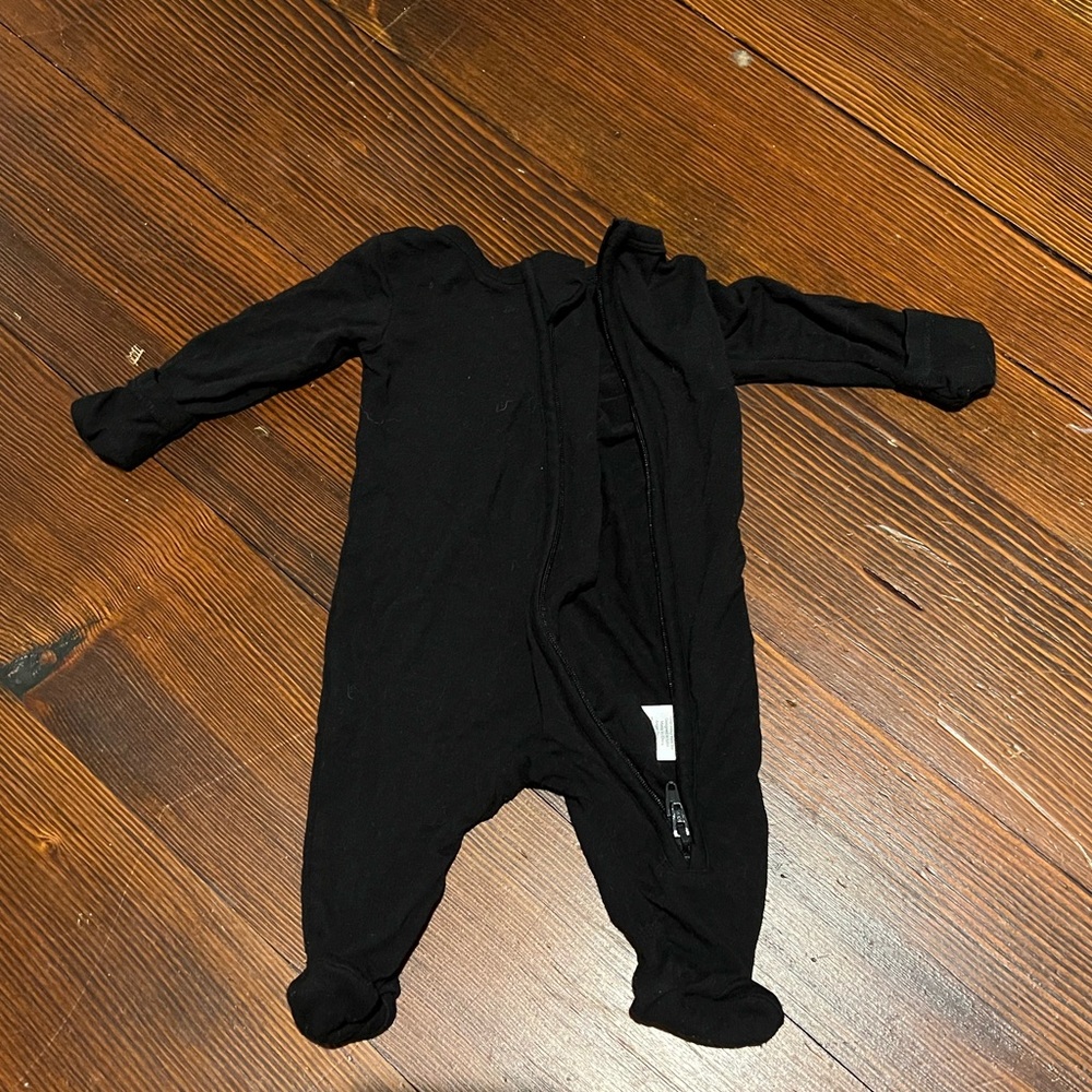Black Angel dear newborn pajamas
